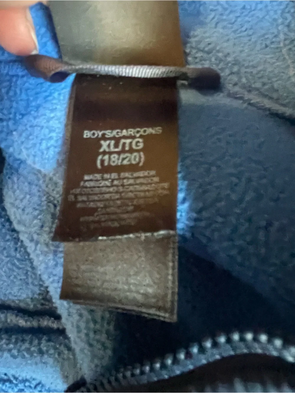 The North Face Kids Blue & Navy Denali Fleece Jacket XL 18/20